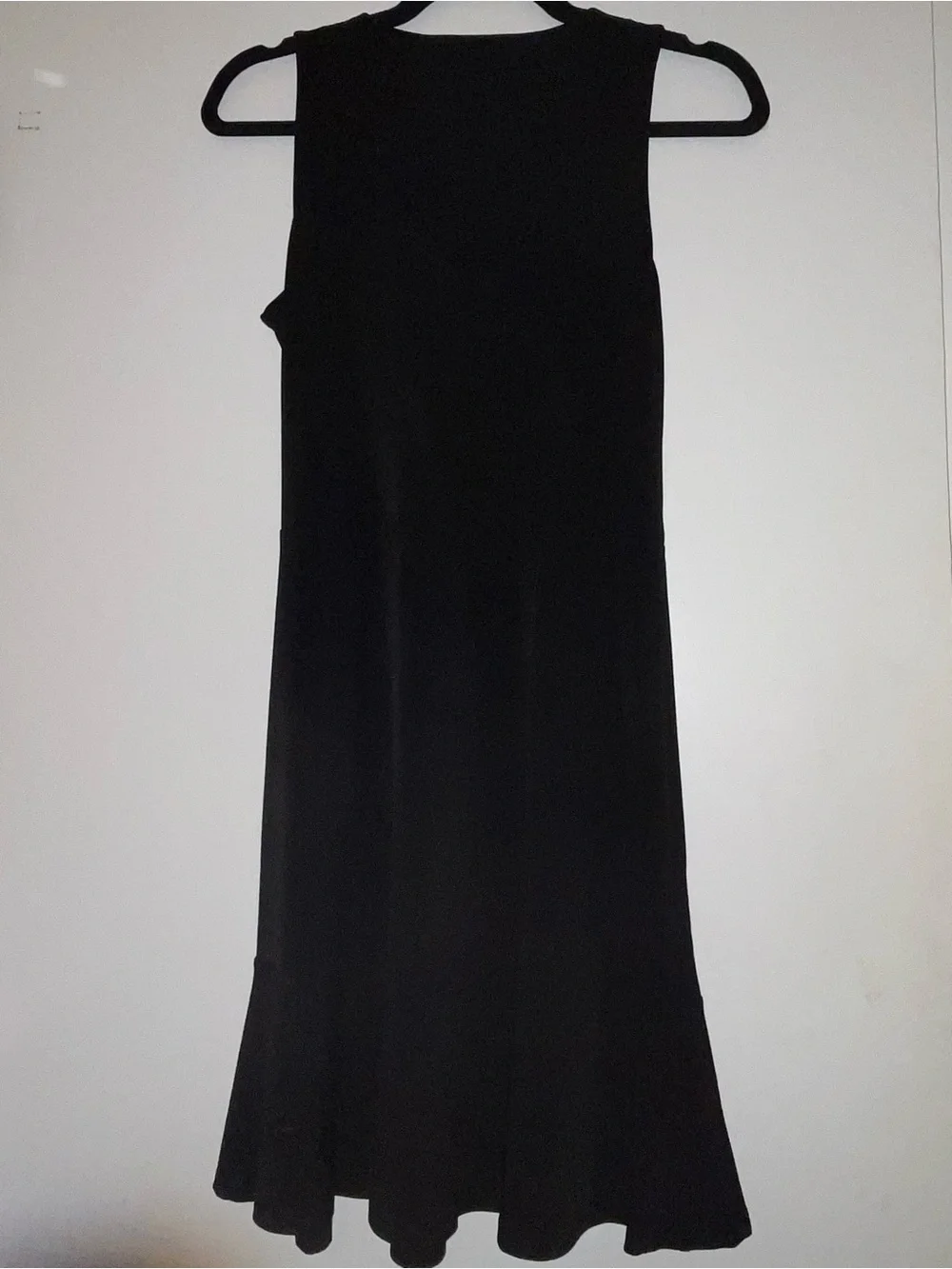 Michael Kors Black Sleeveless Dress V Neck With Gold Ring Decal NWT